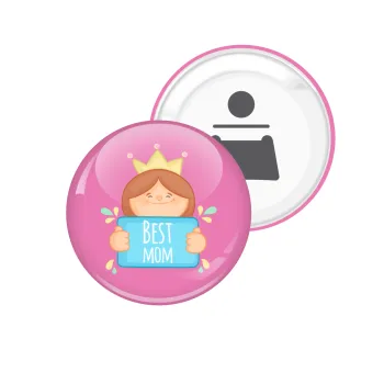 Best mom Princess, Μαγνητάκι και ανοιχτήρι μπύρας στρογγυλό διάστασης 5,9cm