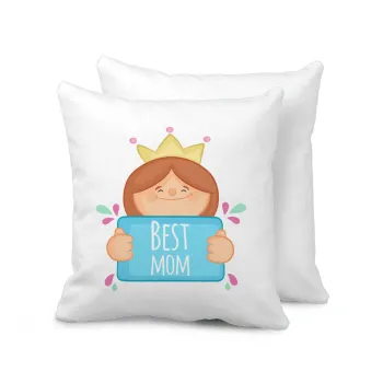 Best mom Princess, Sofa cushion 40x40cm includes filling