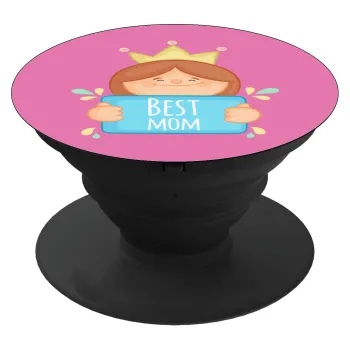 Best mom Princess, Phone Holders Stand  Black Hand-held Mobile Phone Holder