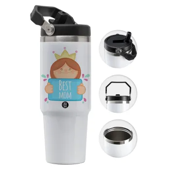 Best mom Princess, Θερμός Ανοξείδωτο 30oz με χερούλι