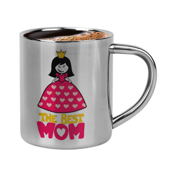 The Best Mom Queen, Double-wall metal cup for espresso (220ml)