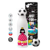Soccer Metal mug thermos, double wall, 550ml