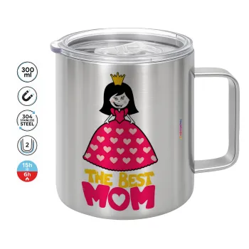 The Best Mom Queen, Mug Stainless steel double wall 300ml