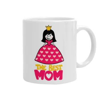 The Best Mom Queen, Ceramic coffee mug, 330ml