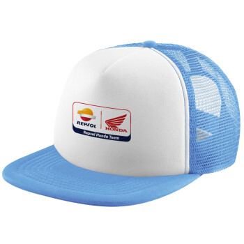 Honda Repsol Team, Καπέλο Soft Trucker με Δίχτυ Γαλάζιο/Λευκό