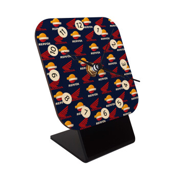 Honda Repsol Team, Quartz Table clock in natural wood (10cm)