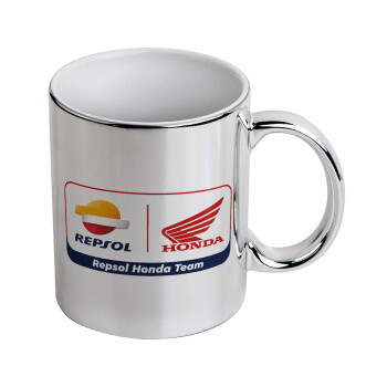 Honda Repsol Team, Mug ceramic, silver mirror, 330ml
