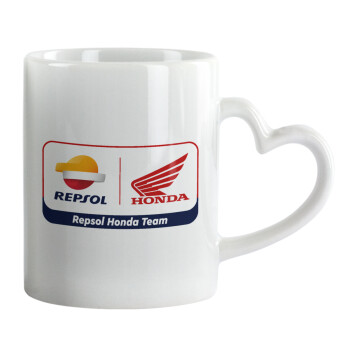 Honda Repsol Team, Mug heart handle, ceramic, 330ml