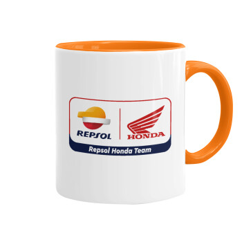 Honda Repsol Team, Mug colored orange, ceramic, 330ml