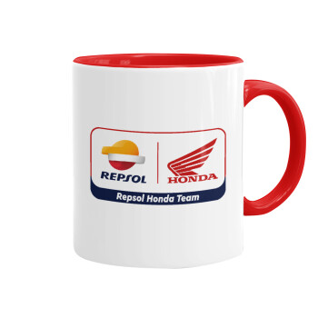 Honda Repsol Team, Mug colored red, ceramic, 330ml