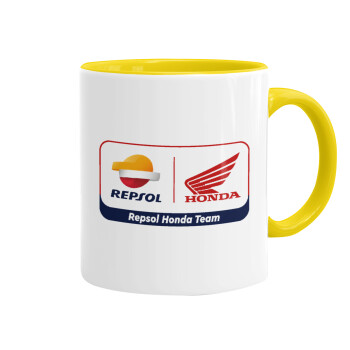 Honda Repsol Team, Mug colored yellow, ceramic, 330ml