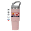 Pink color, 890ml (30oz) stainless Steel Tumbler with Handle