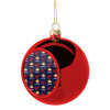 Christmas tree ball Red 8cm