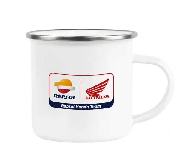 Honda Repsol Team — Metallic enamel cup white 360ml