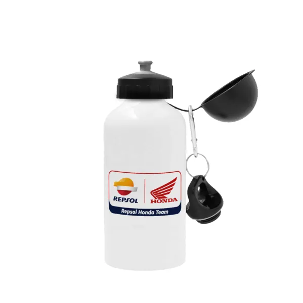 Honda Repsol Team — Metal water bottle, White, aluminum 500ml