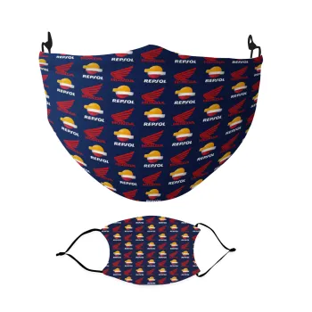 Honda Repsol Team, Μάσκα υφασμάτινη Ενηλίκων πολλαπλών στρώσεων με υποδοχή φίλτρου