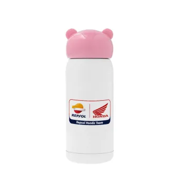 Honda Repsol Team, Pink stainless steel thermal flask, 320ml