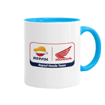 Honda Repsol Team, Mug colored light blue, ceramic, 330ml