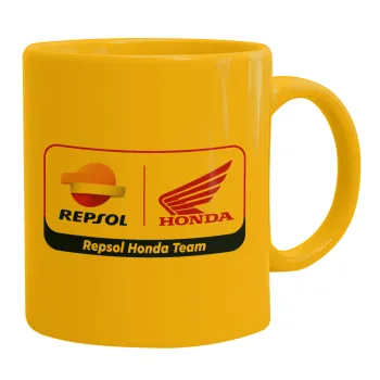 Honda Repsol Team, Κούπα, κεραμική κίτρινη, 330ml