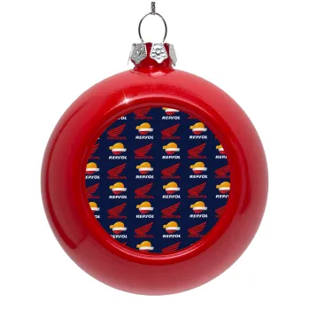 Honda Repsol Team, Red Christmas tree ornament bauble 8cm