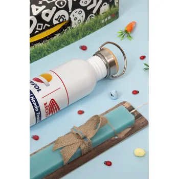 Honda Repsol Team, Πασχαλινή Λαμπάδα με παγούρι μεταλλικό (620ml, stainless steel) & κερί αρωματικό πλακέ (30cm) (ΤΙΡΚΟΥΑΖ)