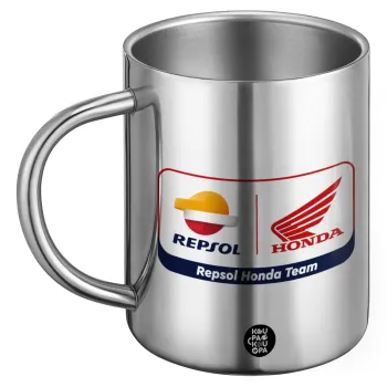 Honda Repsol Team, Ανοξείδωτη Μεταλλική Κούπα 450ml - Διπλού Τοιχώματος