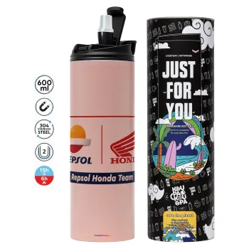 Honda Repsol Team, Tumbler stainless steel PINK 600ml