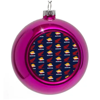 Honda Repsol Team, Purple Christmas tree ornament bauble 8cm