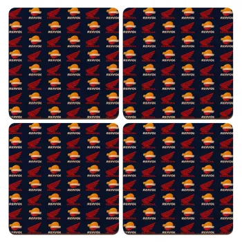 Honda Repsol Team, ΣΕΤ x4 Σουβέρ ξύλινα τετράγωνα plywood (9cm)