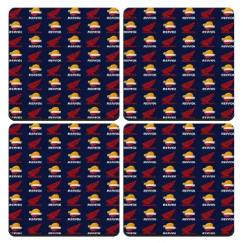 Honda Repsol Team, ΣΕΤ 4 Σουβέρ ξύλινα τετράγωνα (9cm)