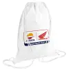 Backpack pouch GYMBAG white (28x40cm)