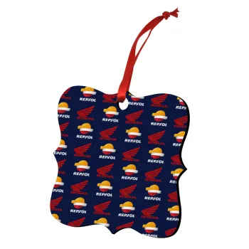 Honda Repsol Team, Christmas ornament polygon wooden 7.5cm