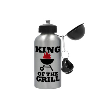 KING of the Grill, Metallic water jug, Silver, aluminum 500ml