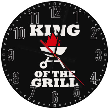 KING of the Grill, Ρολόι τοίχου ξύλινο (30cm)