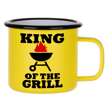 KING of the Grill, Κούπα Μεταλλική εμαγιέ ΜΑΤ Κίτρινη 360ml