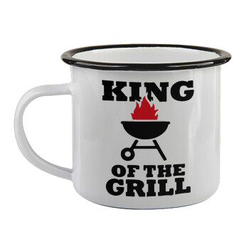 KING of the Grill, Κούπα εμαγιέ με μαύρο χείλος 360ml