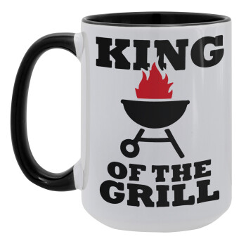 KING of the Grill, Κούπα Mega 15oz, κεραμική Μαύρη, 450ml