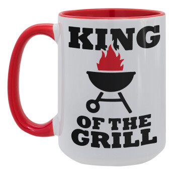 KING of the Grill, Κούπα Mega 15oz, κεραμική Κόκκινη, 450ml