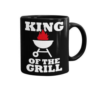 KING of the Grill, Κούπα Μαύρη, κεραμική, 330ml