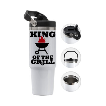 KING of the Grill, 30oz stainless Steel Tumbler with Handle