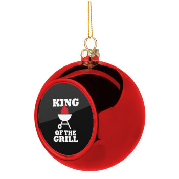 KING of the Grill, Χριστουγεννιάτικη μπάλα δένδρου Κόκκινη 8cm