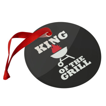 KING of the Grill, Christmas ornament glass 9cm
