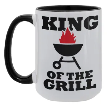 KING of the Grill, Κούπα Mega 15oz, κεραμική Μαύρη, 450ml