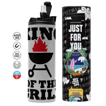 KING of the Grill, Tumbler stainless steel GREY 600ml