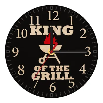 KING of the Grill, Ρολόι τοίχου ξύλινο plywood (20cm)