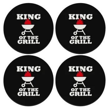 KING of the Grill, ΣΕΤ 4 Σουβέρ ξύλινα στρογγυλά (9cm)