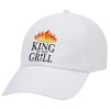 KING of the Grill GOT edition, Καπέλο ενηλίκων Jockey Λευκό (snapback, 5-φύλλο, unisex)