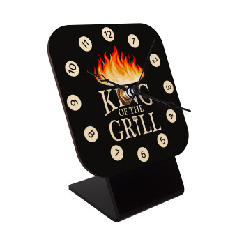KING of the Grill GOT edition, Επιτραπέζιο ρολόι σε φυσικό ξύλο (10cm)
