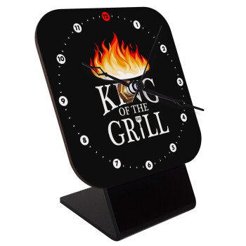 KING of the Grill GOT edition, Επιτραπέζιο ρολόι ξύλινο με δείκτες (10cm)