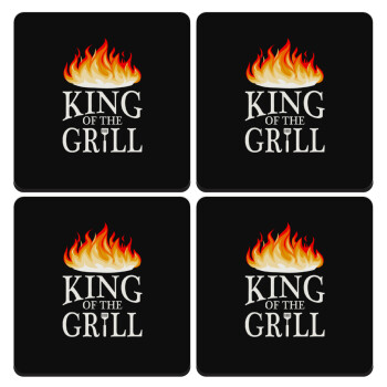 KING of the Grill GOT edition, ΣΕΤ 4 Σουβέρ ξύλινα τετράγωνα (9cm)